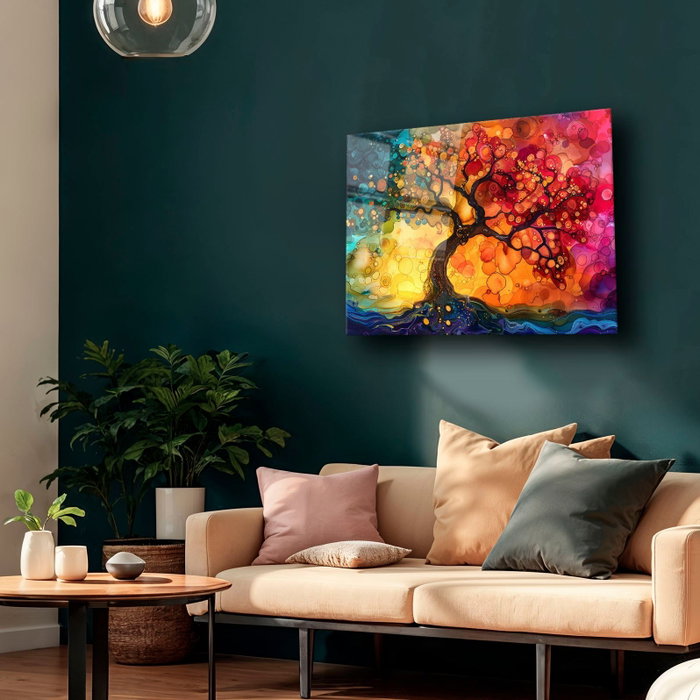 Wallity Camtbl-060 Pintura de Vidrio Templado Decorativo Multicolor 50 x 70 cm